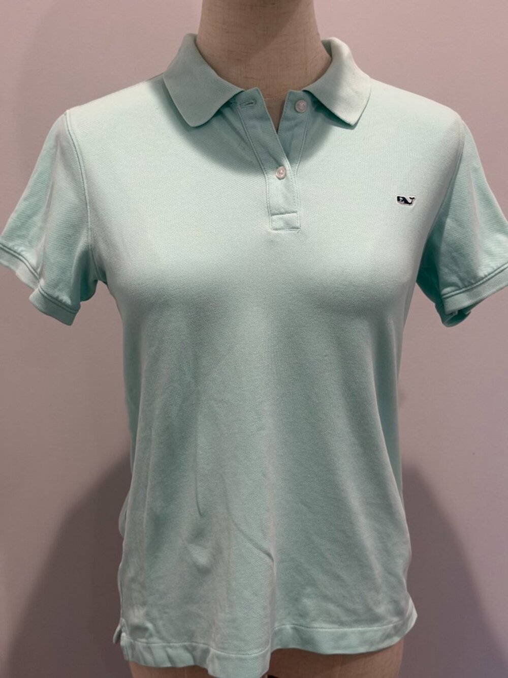 Vineyard Vines Mint Green Stretch Cotton Polo Shirt Size Small